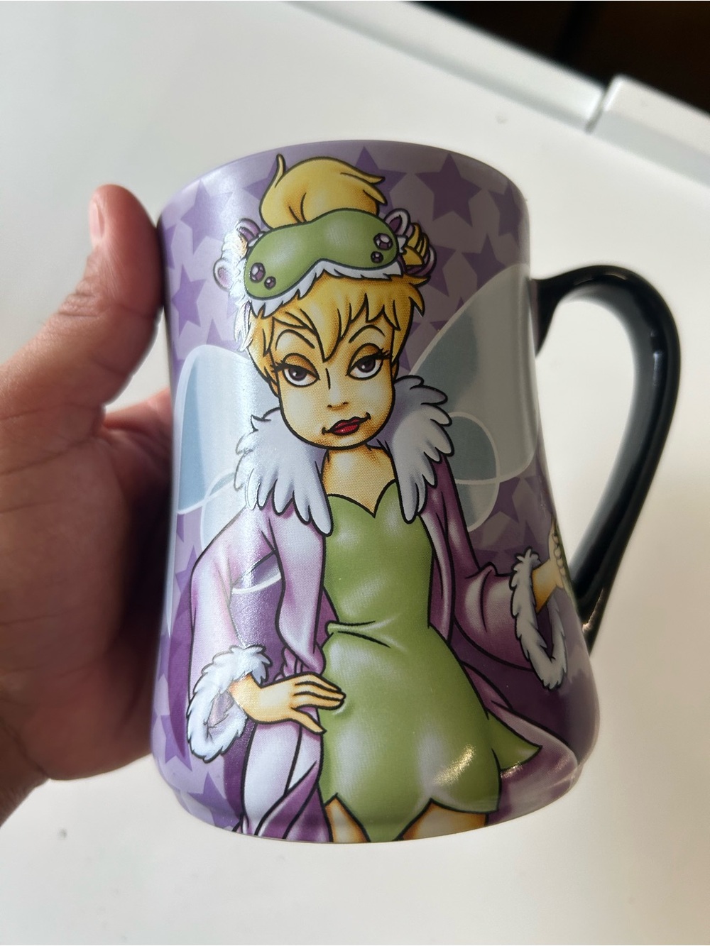 Disney Purple and Green Fairy Ceramic Mug